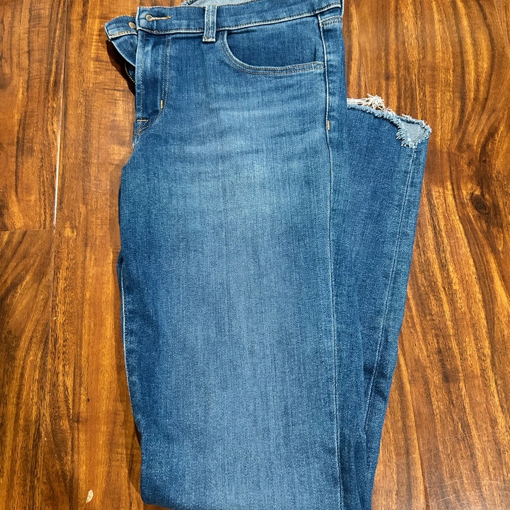 J Brand skinny jeans with razor hem